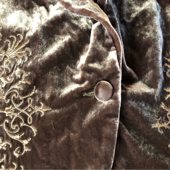 Karen Kane Rayon Silk Embroidered Lined Blazer Ladies Large Rn 59168 - Picture 5 of 12